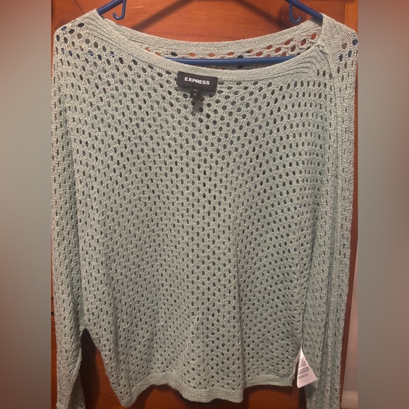 Express Teal Sweater - Picture 1 of 2
